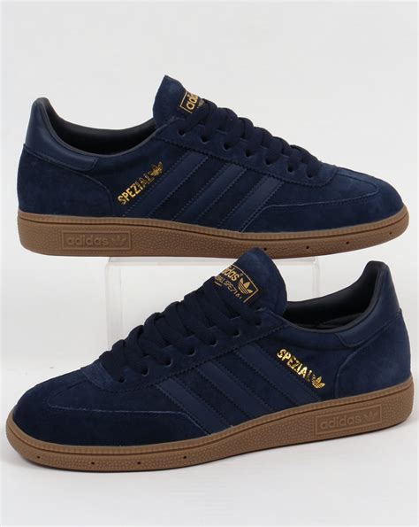 navy blue suede adidas.